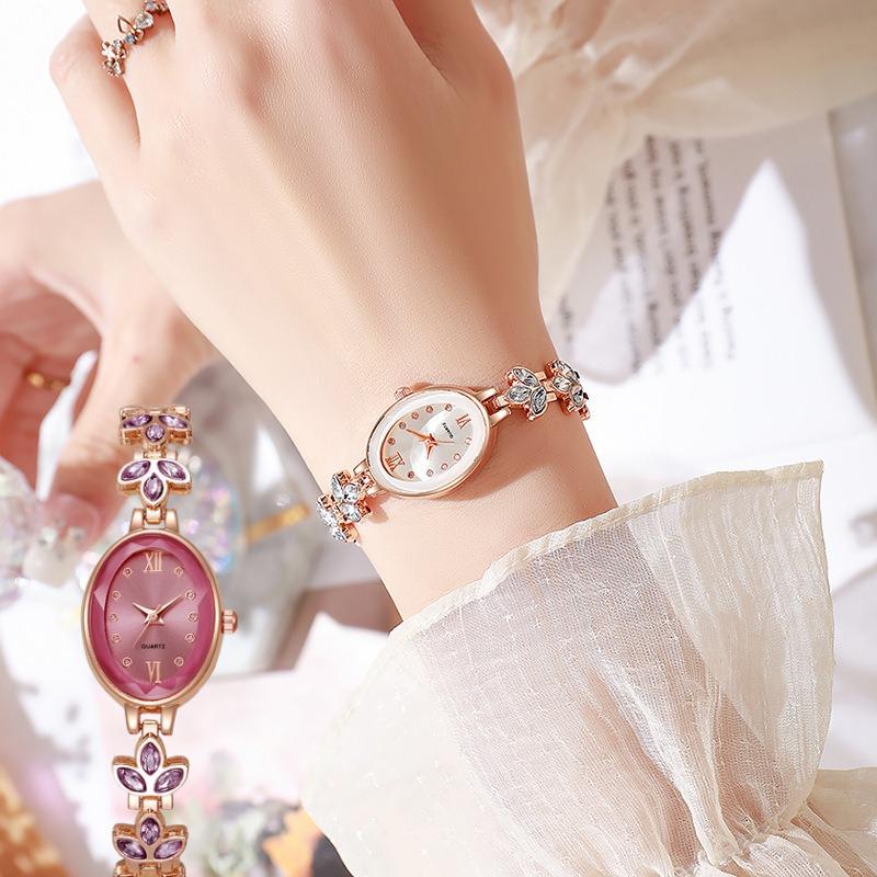 Woman Watches Light Luxury Female Quartz Watches Oval Fashion Ladies Bracelet Wristwatch Dress Female Clock Relogio Feminino