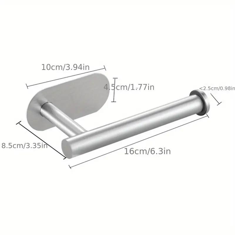 

1Pcs Toilet Paper Holder, Stainless Steel Towel Rack, Self Adhesive Multi-Size Non Perforated Premium Thicken Rustproof Toilet