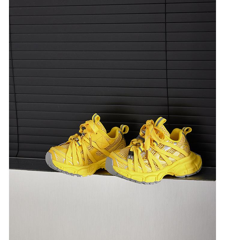 

2025 spring and summer new paris children s dad shoes casual boys sports shoes girls mesh shoes breathable mesh baby 27