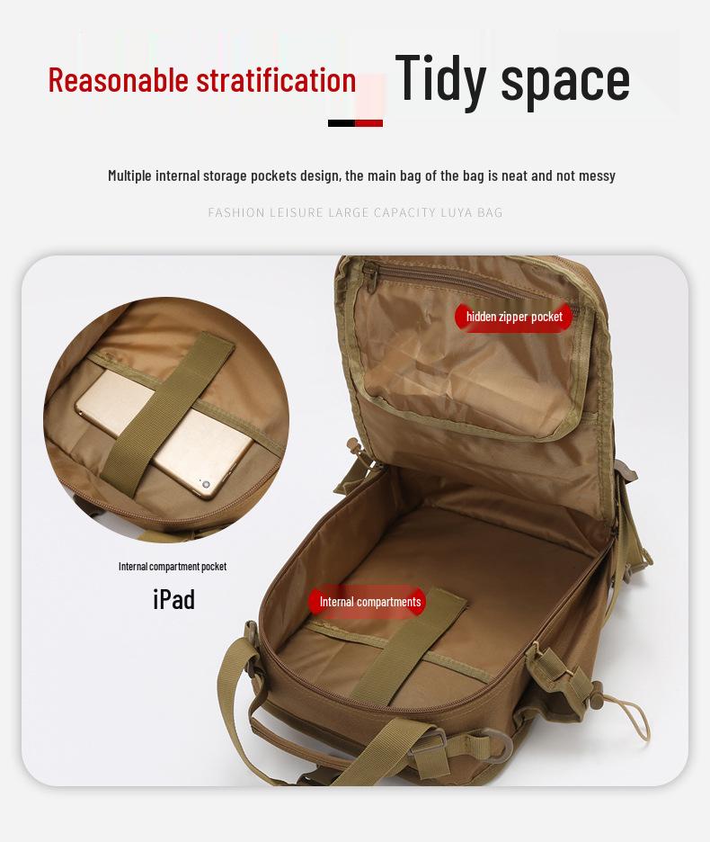 Multifunctional Camouflage Outdoor Hiking & Travel Crossbody Bag