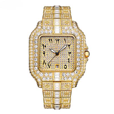 European and American High-end Hip-hop Niche Full Diamond British Men's Watch