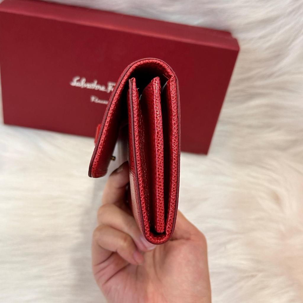 [Pre-Owned] Red Leather Card Holder - Excellent #CBBYMS