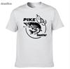 Asian Size S4xl Summer Unisex Pike Hunter Fish Animal TShirt Printed Fashion T Shirt Short Sleeve Tees Shirts Cool Tops