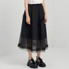 French Style Mesh A-Line Skirt for Girls