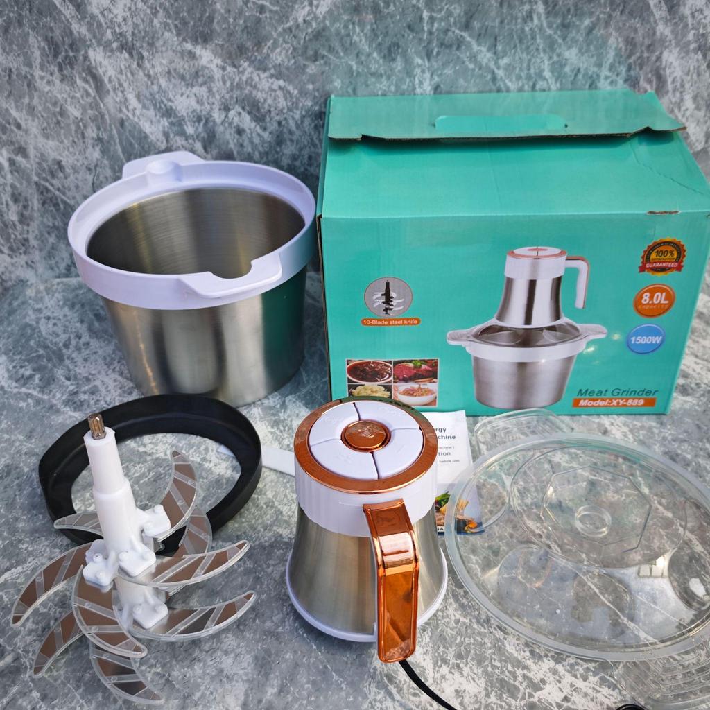 Stainless Steel Multifunctional 5-Speed Food Processor & Baby Food Maker, 2L Capacity