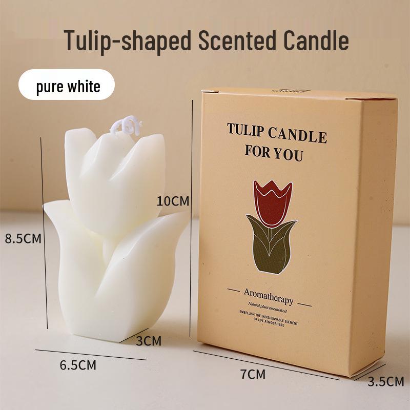Tulip Scented Candle Ornament - Holiday & Special Occasions Gift for Mother's Day & Teacher's Day.