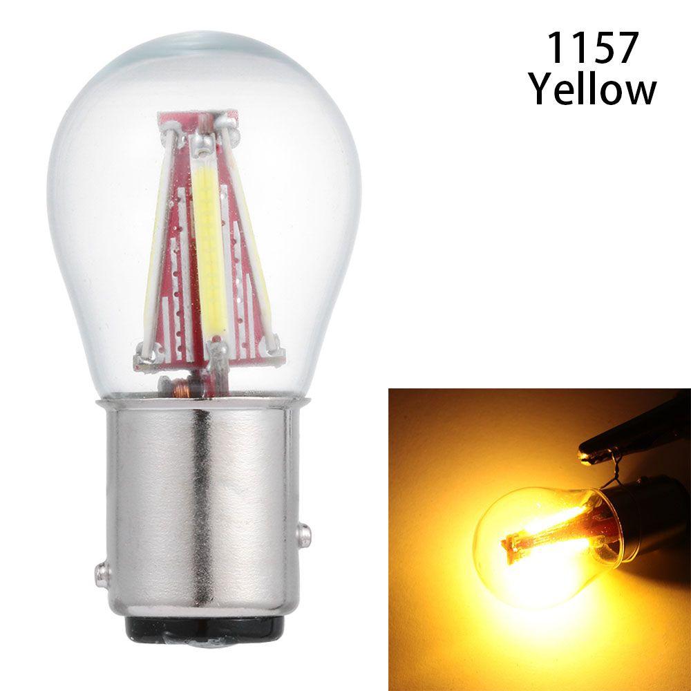 DRL Turn Brake 1156 BA15S P21W Car LED COB Bulb 4 Filament Reverse Lamp Signal Light