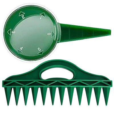 Multi Seed Dibber Garden Tool 12-Hole Fast Seeding Seed-in Soil Digger and Soil Spacer Garden Hand Planter for Planting Seeds