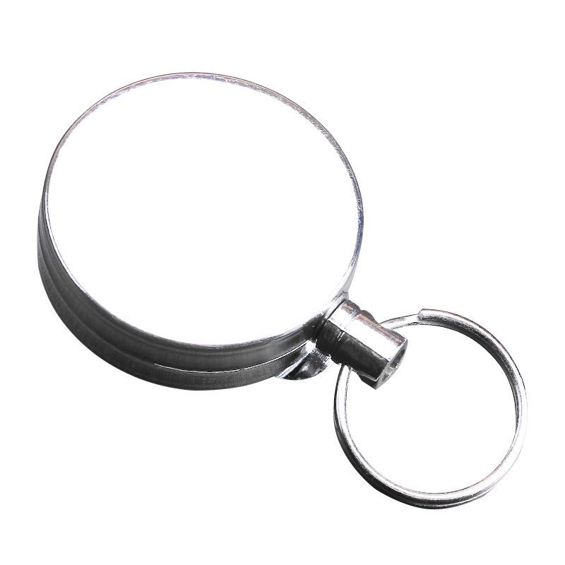 4cm All-Metal Retractable Yoyo Keychain with Steel Wire Rope - Anti-Lost Outdoor Device