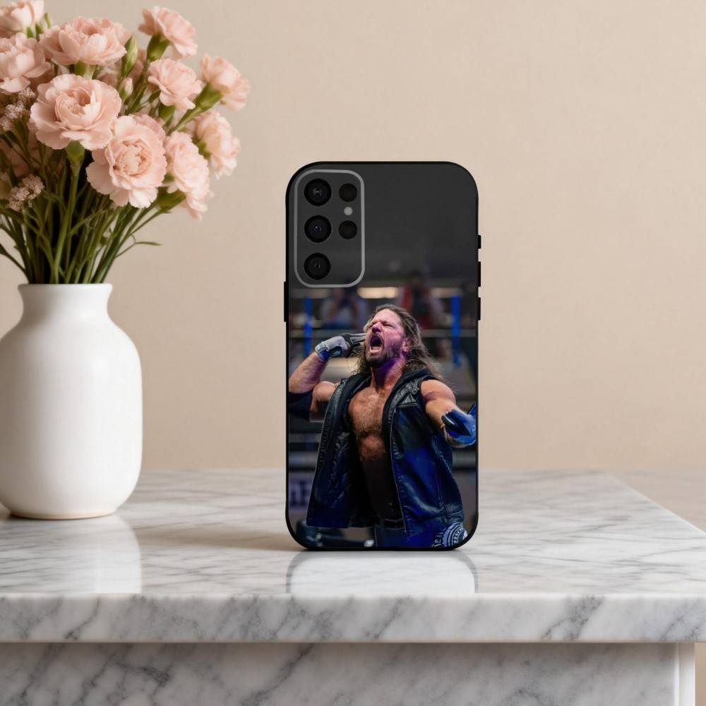 A-Aj Powerful S-Styles-S  Phone Case For Samsung S25,24,23,22,30,21,10,9,Ultra,Plus,Lite,FE,4,5 G Soft Black Case
