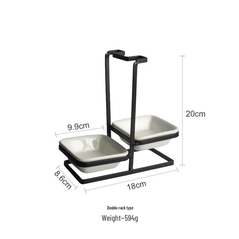 Stainless Steel Spoon and Ladle Holder - Skimmer Rack for Kitchen & Restaurant