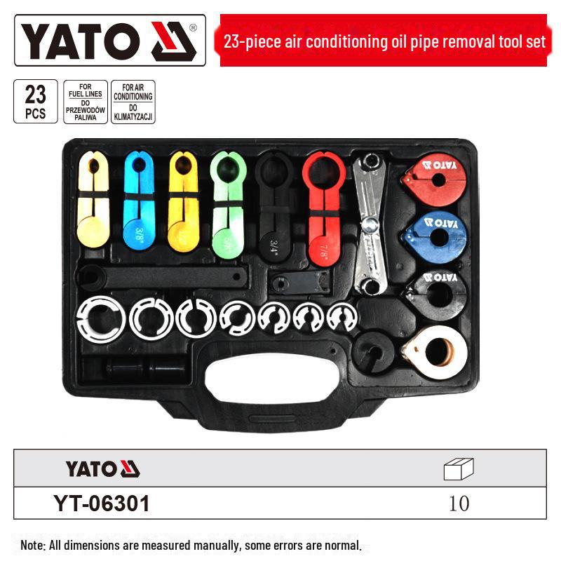 

Набор инструментов для снятия трубок кондиционера YATO - 23 предмета для ремонта и обслуживания автомобилей