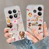 Cartoon Cat And Dog Case for Xiaomi Redmi Note 14 Pro Plus 14C Note 13 11S 9 10 12S 12 A4 13C 10S 11 Soft Phone Cover