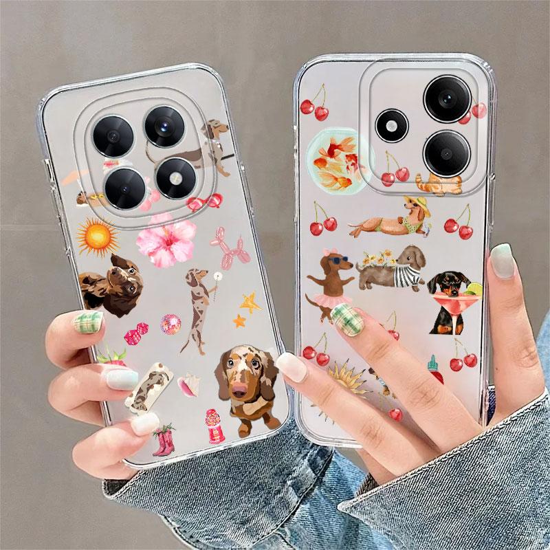 Cartoon Cat And Dog Case for Xiaomi Redmi Note 14 Pro Plus 14C Note 13 11S 9 10 12S 12 A4 13C 10S 11 Soft Phone Cover