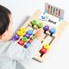 Baby Color Math Toy Double Side Color Matching Spell Words Children Early Educational Wooden Toy Baby Monterssori Preschool Toy