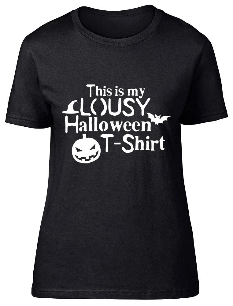 This is my Lousy Halloween T Shirt Womens Ladies Funny Fitted T Shirt Tee XL