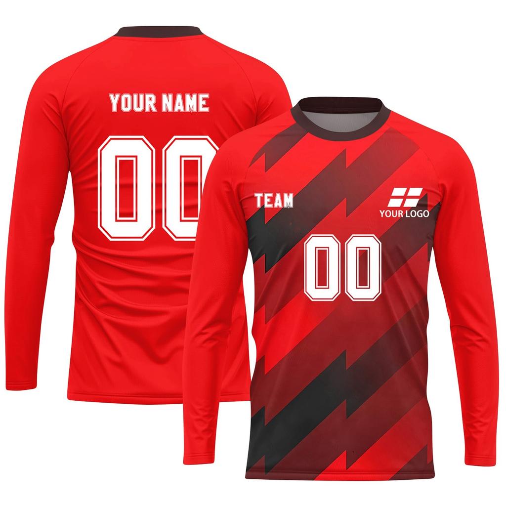 Men's Long Sleeve Athletic Jersey, Lightweight Sports Shirt, Quick Dry Top for Training & Team Sports