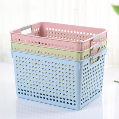 Cesta de Plástico de Gran Capacidad Cesto de Ropa Sucia de Plástico Organizador de Almacenamiento Moderno Aula