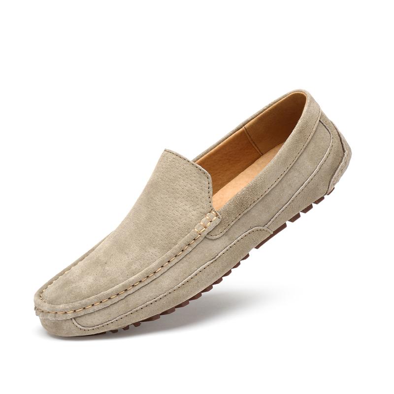 Mockaskinn Herr Loafers Supermjuka Mockasinskor För Män Plusstorlek 38-46 Slip On Herr Flats Casual Skodon