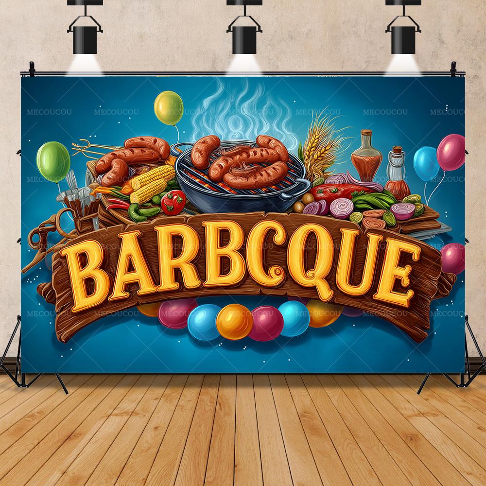 Spring and Summer Friends and Family Gathering Outdoor Camping Beer Barbecue Party Birthday Partycourtyard Decoration Background
