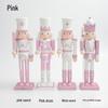 30CM Wooden Nutcracker Ornament for Christmas - Creative Home Decor