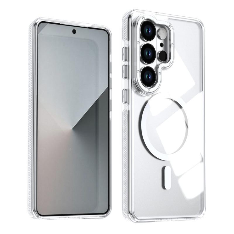 Suitable for Samsung S26Ultra Transparent Phone Case Simple Samsung S25/25Plus Magnetic Phone Case