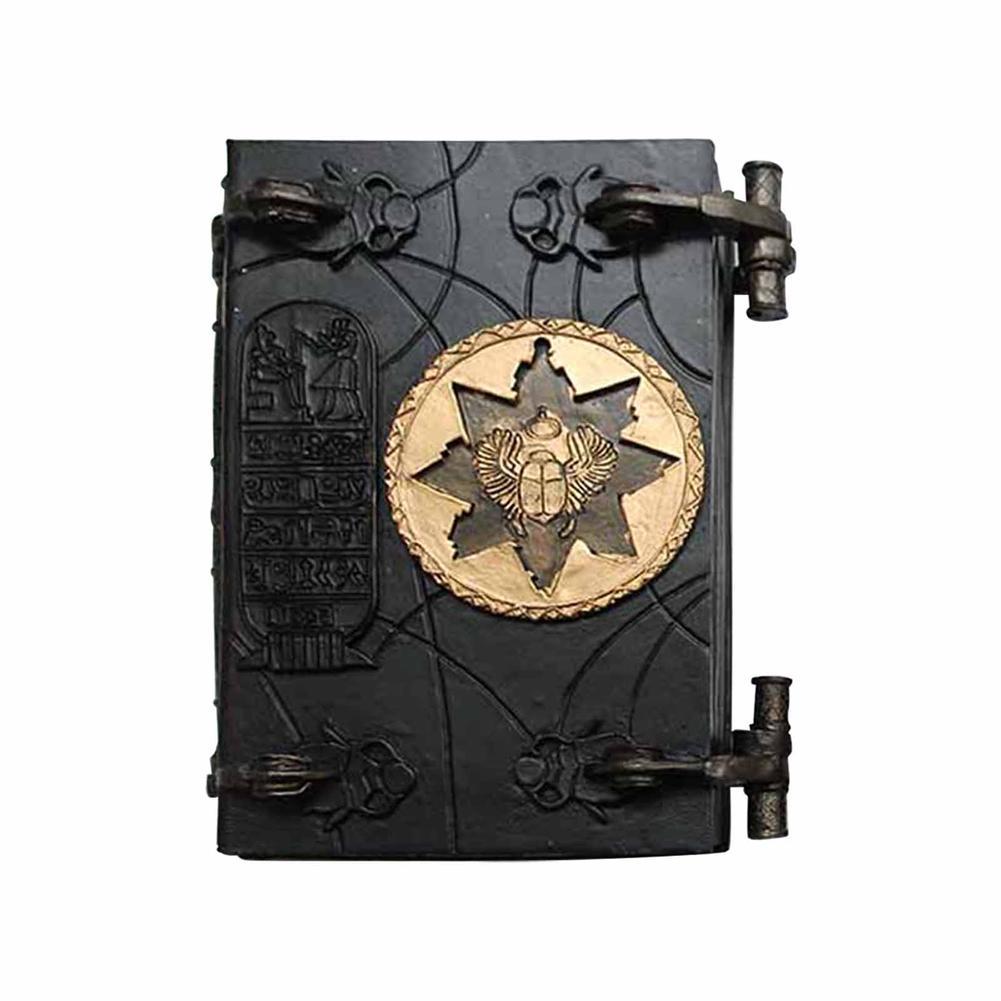 Wooden Vintage Storage Box Mummy's Book Of Death Resin Decoration Crafts Decorations Magic Hall I8H5