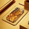 Gold King Lions High-end PhoneCase Electroplated Glass PhoneCase for Samsung Galaxy S26 S25 S24 S23 S22 S21 FE,Ultra,Plus