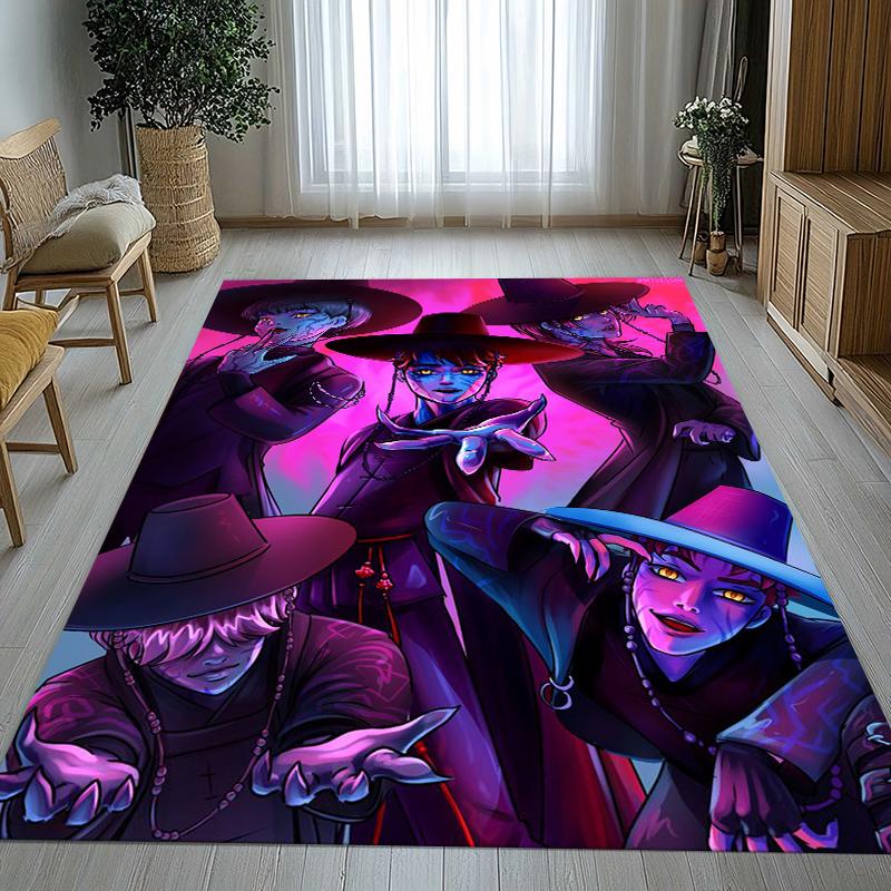 K-Pop Demon Hunters Golden Saja Boys Living Room Non-Slip Area Rug Soft Carpet for Bedroom Playroom Sofa,Home Decor Doormat
