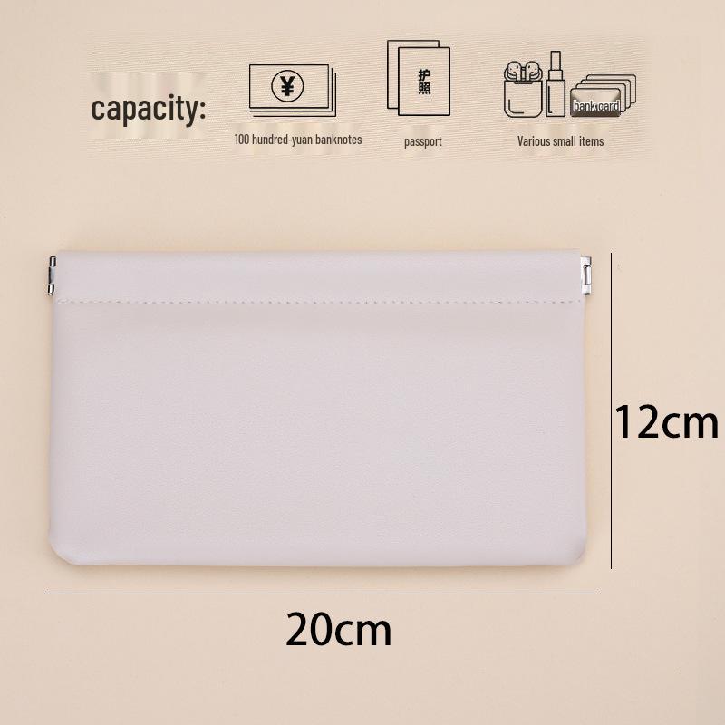 2025 Mini PU Leather Snap-Closure Coin Purse - Waterproof & Portable