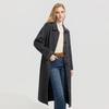 Women's Relaxed Fit Herringbone Double-Faced Wool Coat