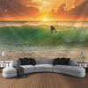 Retro Oil Painting Tapestry, Ocean View, Home Wall Hanging Fabric, Bohemian, Aesthetics, Living Room, Bedroom, Wall Decoration