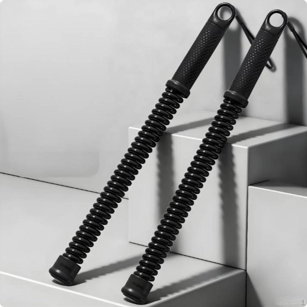 2 Pieces Cordless Exercise Cord High Tetherless Spring Resistance Bar for Home Gym,