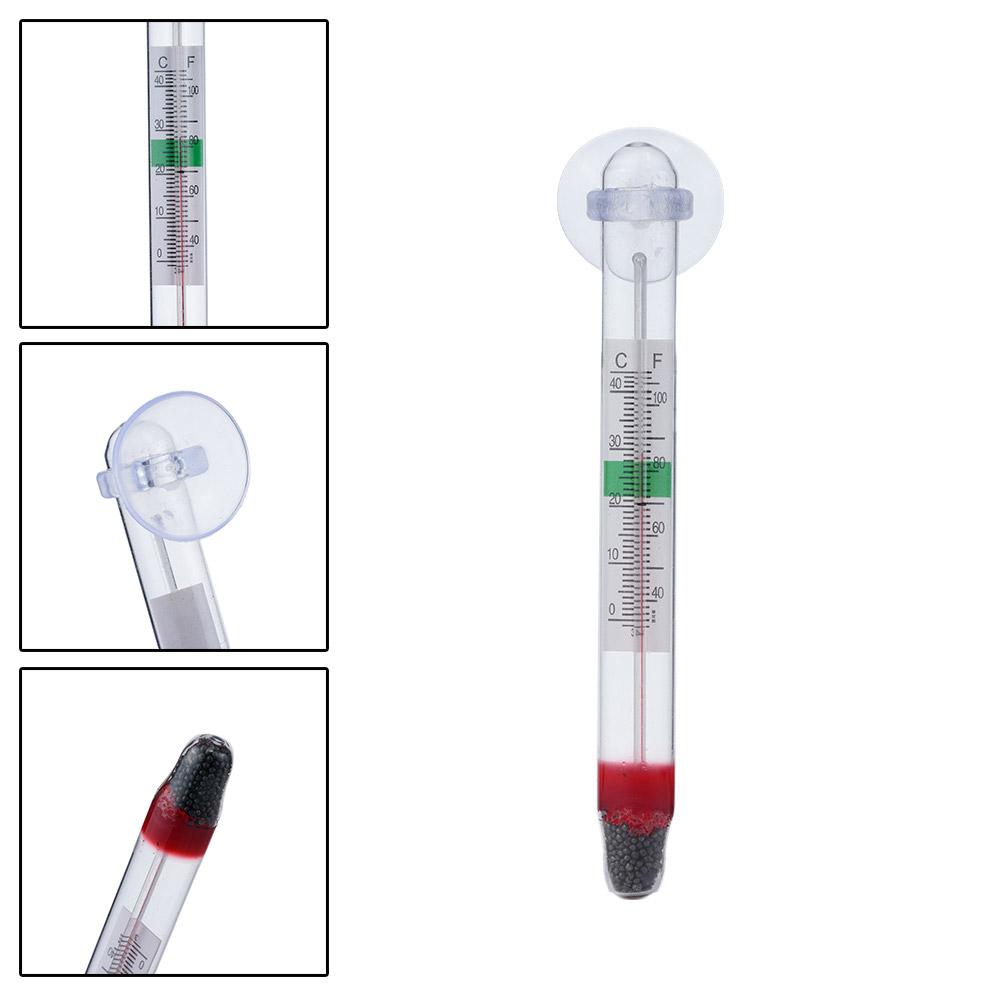 Aquarium Suction Cup Thermometer, Accurate Water Temp Gauge for Fish & Turtle Tank EaAsy Install & Floatable Fish Tank Accessory