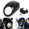 Motorcycle Black Headlight Grill Fairing Cover Abs Plastic Windshield For Harley 883 1200 Xl Front Fork Mount Dyna Sportster Xlch