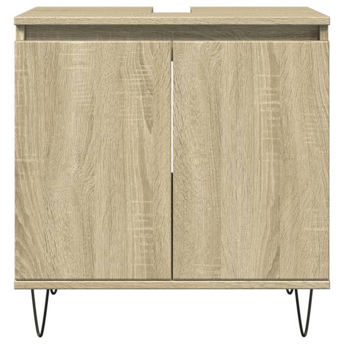 VidaXL Bathroom Cabinet Sonoma Oak 58x33x60 Cm Engineered Wood, Cabinet, Bathroom Storage Cabinet,, Furniture 849674