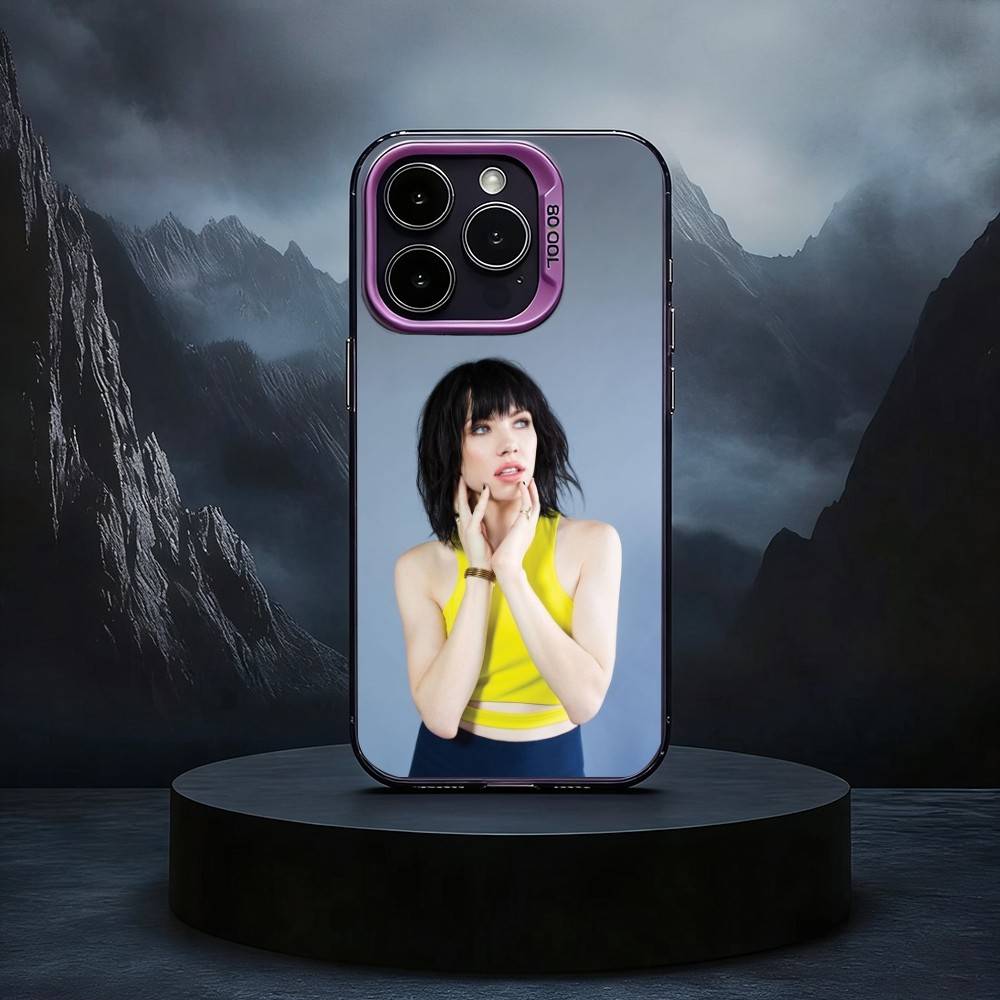 

Singer Carly Rae Jepsen Phone Case For iPhone17,16,15,14,13,12,11 Plus,Pro Max Black Candy silver phone case iPhone16plus