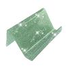 Acrylic Business Card Holder for Desk Sequin Glitter Desktop Name Card Organizer Stand for Home Office