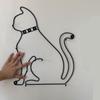 Retro Cartoon Cats Wall Hook Minimalist Design For Home Decors Functional To Hanging Clothes Hats And Bags Durable Iron Materials Suitable For Various