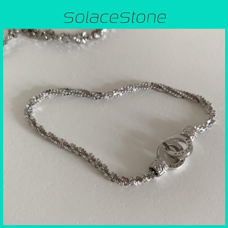 Double Ring Sophisticated Alloy Bracelet For Women Distinctive Accessories Style