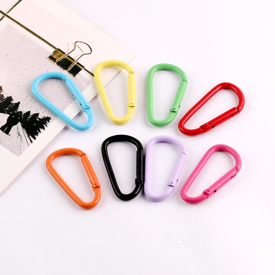 Candy Color D-Shaped Carabiner Keychain and Adjustable Water Bottle Holder