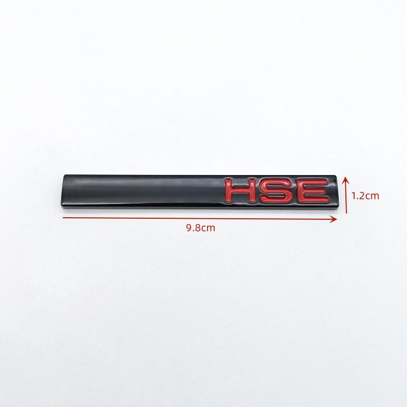 1Pc 3D Glossy Matt Black Chrome Silver Red HSE Exterior Decoration Emblem Car Rear Trunk Decals Upgrade Logo Sticker for SUV Car
