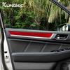 Real Soft Carbon Fiber Sticker For Subaru Legacy 2015 2016 2017 2018 2019 LHD RHD Car Front Door Panel Docor Trim Accessories