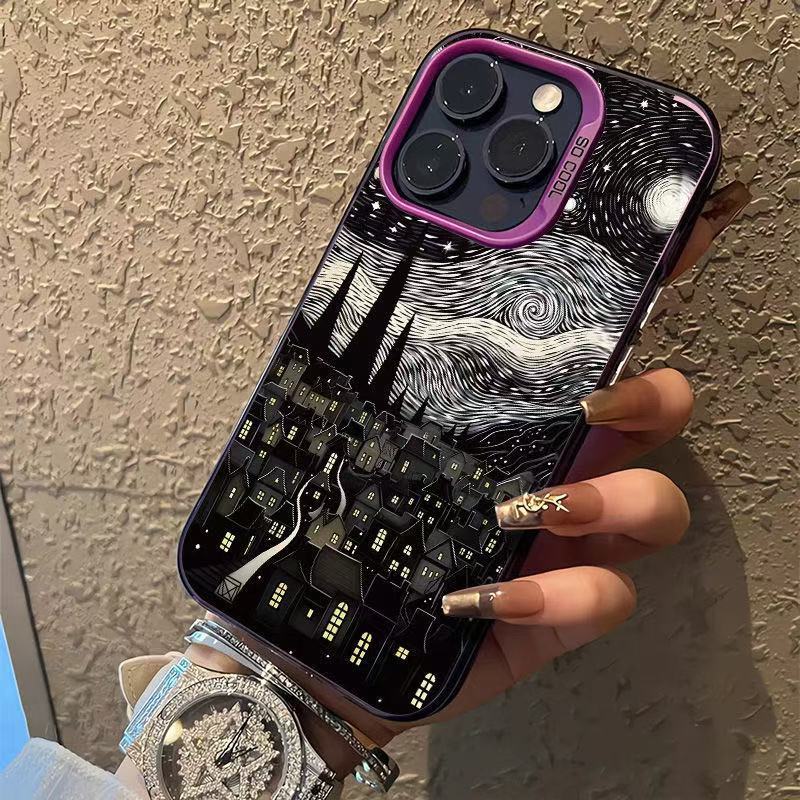 Van Gogh Starry Night Retro Phone Case Compatible With Apple Iphone Various Models