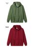 Unisex Solid Color Hooded Sweatshirt - Loose Fit Long-Sleeve Top