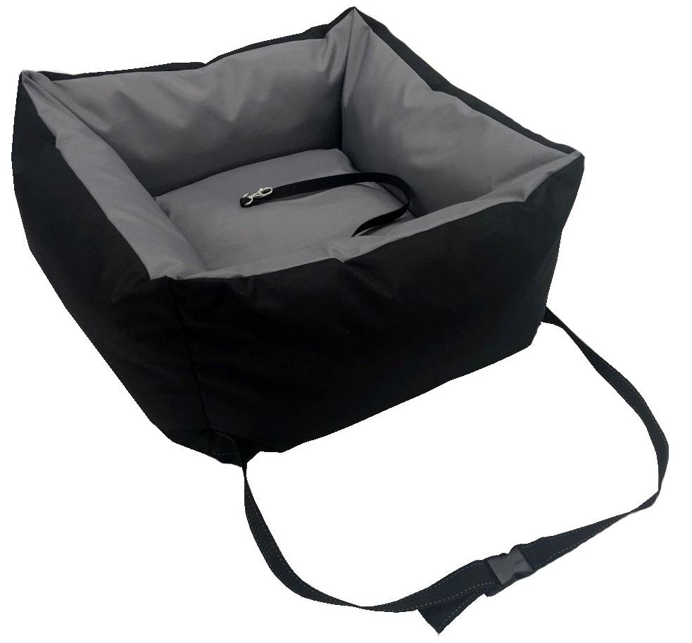 TRANSPORTER samochodowy dla psa wodoodporny zapinany za fotel 55x55 cm