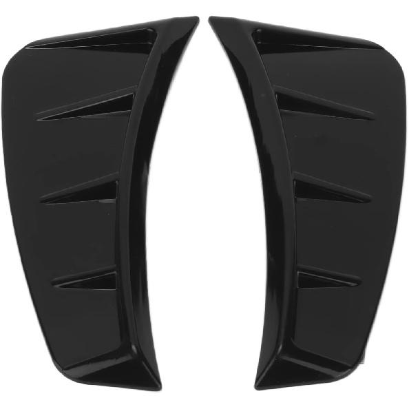 ZPSHYD Side Air Wing Vent Cover Trim, Front Bumper Side Air Outlet Trim ABS Glossy Black ABS Universal Exterior Side Vent Trim for Car