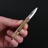 Portable Brass Mini Knife EDC Keychain Folding Knife Letter Unboxing Knife Outdoor Camping Multi-tool For Men Gift