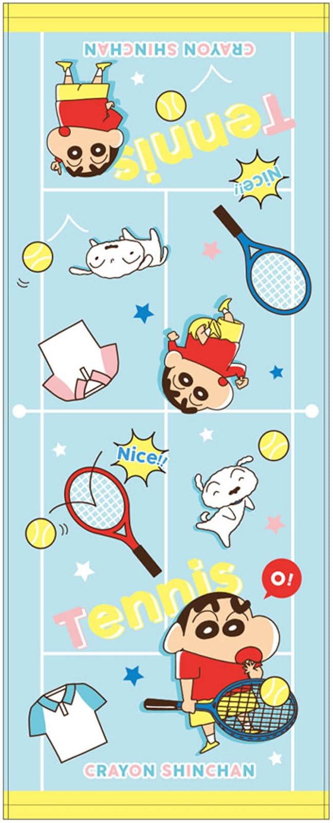 

Tees Factory Crayon Club Полотенце для лица Tennis Club Shin-chan KS-5538324TB