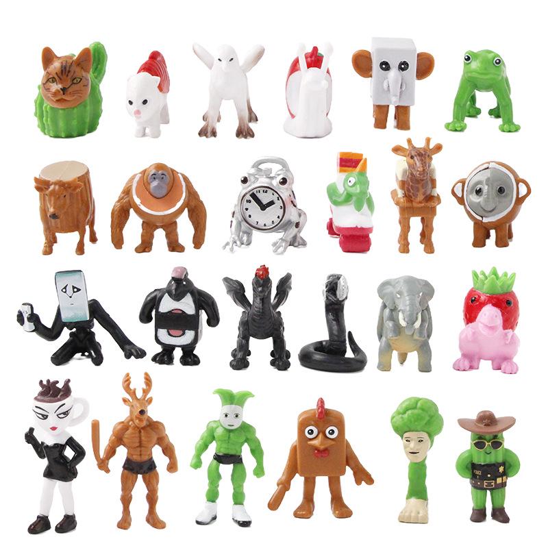 Модная милая фигурка из слепой коробки: 24 Классических Стиля Человека-Палочки из Дерева Шань Хай Цзин